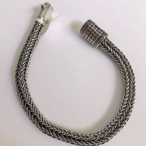 Sterling silver 925 Balinese Weaved Style bracelet
